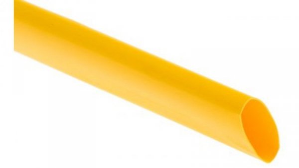 Osłona termokurczliwa z klejem żółta 3:1, średnica 19mm, dł. 1.2m, RS PRO