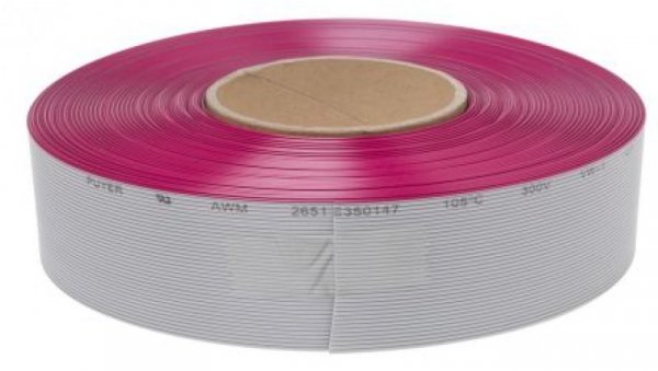 Kabel taśmowy Nieekranowany, AWG: 28, 36-żyłowy, raster: 1.27mm, 30m, -20→ +105 C