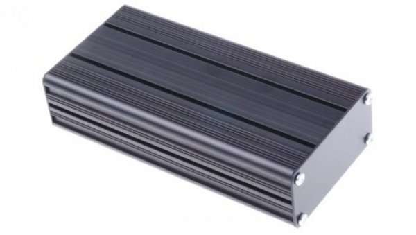 Obudowa urządzeń elektronicznych wentylowana, aluminiowa, Czarny, 165 x 81.4 x 40mm, RS PRO