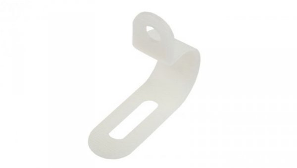 Zacisk typu P, Ø zew. 14.3mm, szer. 13mm, kolor: , kolor: Naturalny, materiał: Nylon