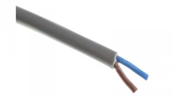 Sieciowy kabel zasilający 2 Core Polichlorek winylu PVC Sheath Szary 7.2mm od , 500 V