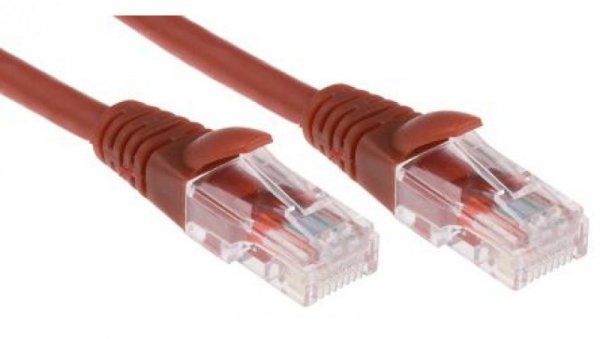 Kabel kat. 5e U/UTP Czerwony 2m