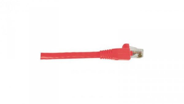 Kabel kategorii 6, Czerwony, Wtyk RJ45/męski RJ45dł.: 3m, mat. koszulki: PVC