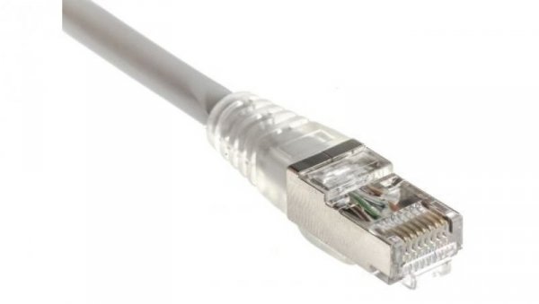 Kabel kategorii 6, Szary, Wtyk RJ45/męski RJ45dł.: 2m, mat. koszulki: LSZH