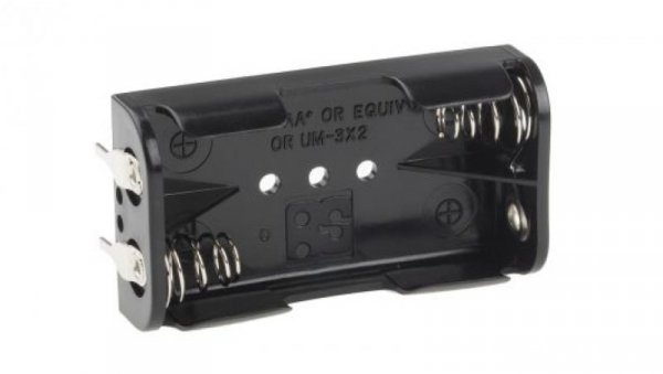 Uchwyt do baterii, x 2, montaż na PCB