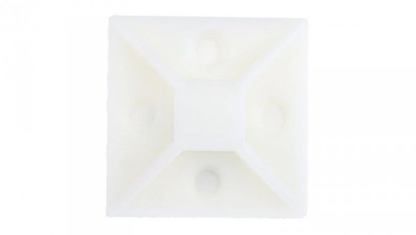 Mocowanie opaski kablowej samoprzylepne, 38.5mm x 38,5 mm, kolor: Naturalny, 50-szt., 0-28→ C., RS PRO
