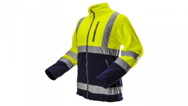 Bluza polarowa ostrzegawcza, żółta, rozmiar S 81-740-S