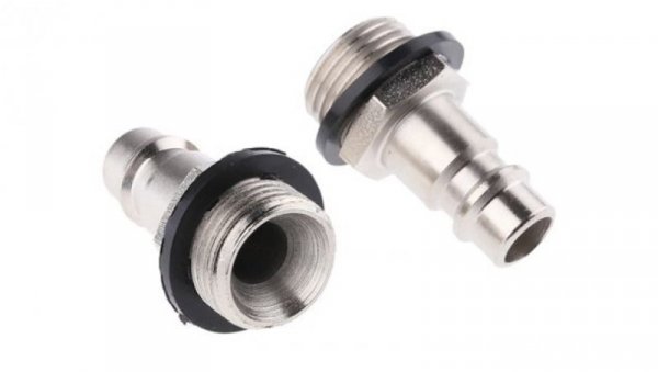Szybkozłączka pneumatyczna, materiał Mosiądz, stal, złącze G 3/8 męskie, RS PRO CEJN 320, JWL 520, JWL 530, Parker PEF,