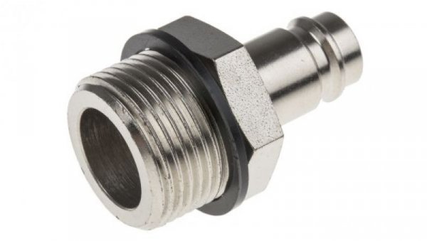 Szybkozłączka pneumatyczna, materiał Mosiądz, stal, złącze G 3/4 męskie, RS PRO CEJN 410, Rectus 27, TST 410