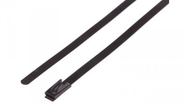 Opaska kablowa 125mm 4.6 mm Stal nierdzewna z powłoką poliestrową 100 sztuk RS PRO