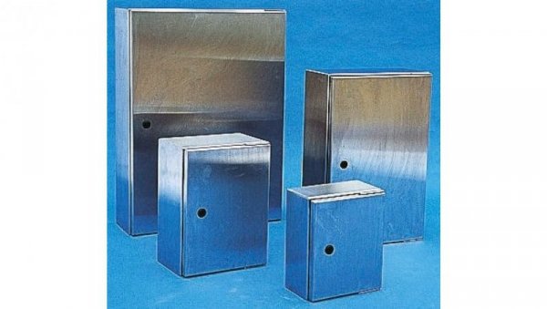 Szafka ścienna rozdzielcza, materiał: Stal nierdzewna typu 304, IP66, 600 x 600 x 200mm, RS PRO