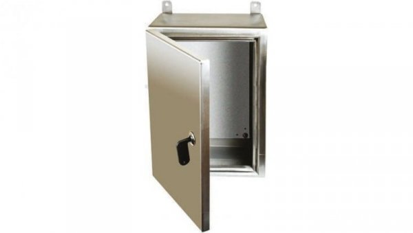 Szafka ścienna rozdzielcza, materiał: Stal nierdzewna typu 304, IP69K, 500 x 400 x 150mm, RS PRO