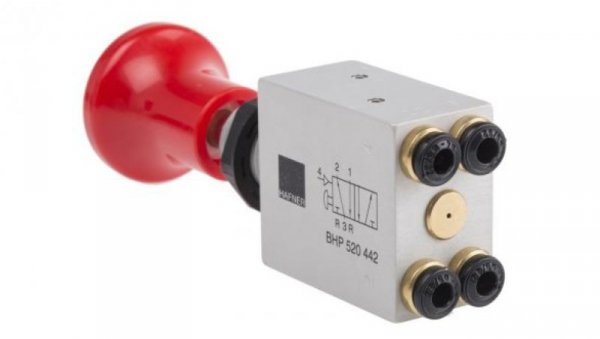 Zawór regulacyjny pneumatyczny z przyciskiem Push In 4 mm 4mm Push In RS PRO