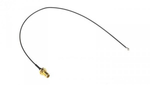 Kabel koncentryczny, RF, Czarny Gniazdo SMA Żeńskie U.FL 300mm, RS PRO Z zakończeniem