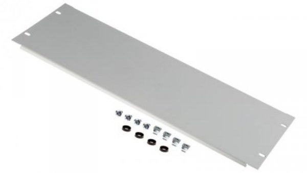 Panel zaślepiający do szafy RACK, 4U, 483 x 9mm, kolor: Szary, RS PRO