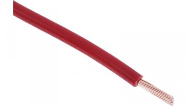 Jednożyłowy kabel sterowniczy CSA 1 mm², Maks. +70C 1000 V Czerwony, RS PRO