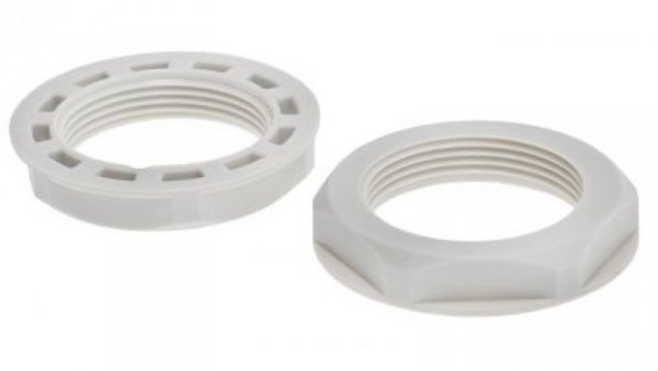 Nakrętka do dławnic kablowych, M32, IP68, kolor: Szary, materiał: Nylon 66, RS PRO