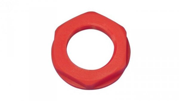 Nakrętka do dławnic kablowych, M25, IP68, kolor: Czerwony, materiał: Nylon 66, RS PRO