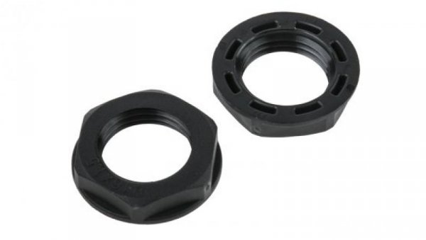 Nakrętka do dławnic kablowych, M16, IP68, kolor: Czarny, materiał: Nylon 66, RS PRO