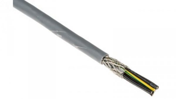 Kabel sterowniczy CY 7-żyłowy Ekranowany Polichlorek winylu PVC, 0,5 mm², 50m, 9 A, Ø 7.5mm, RS PRO