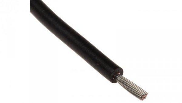 Przewód o podwyższonej odporności PVC Czarny, 100m 0,6 mm² 19/0,2 mm, 750 V, -40 → +105C, Ø 2.5mm, RS PRO