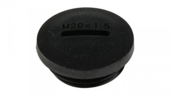 Zaślepka, Czarny M20 x 1.5 Gwintowany, Nylon 66, Zaślepianie, 19.9mm 24mm RS PRO