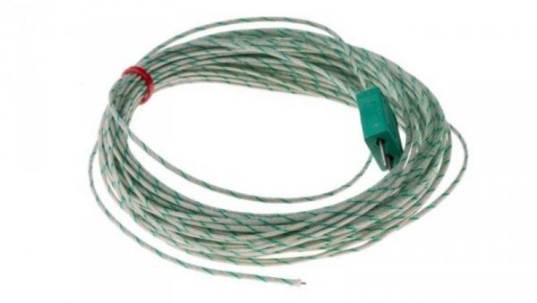 Termopara typ K do +350C 10m kabel 10m, Włókno szklane IEC