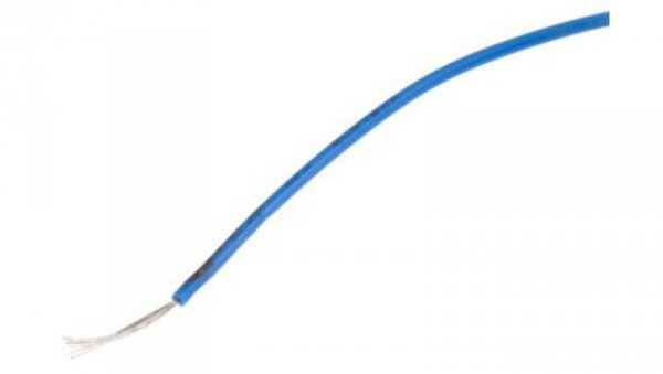 Przewód jednożyłowy linkowy, Przewód instalacyjny, 0,13 mm², 7/0,16 mm, 26 AWG, PVC, 300 V, Niebieski, dł. 100m, RS PRO
