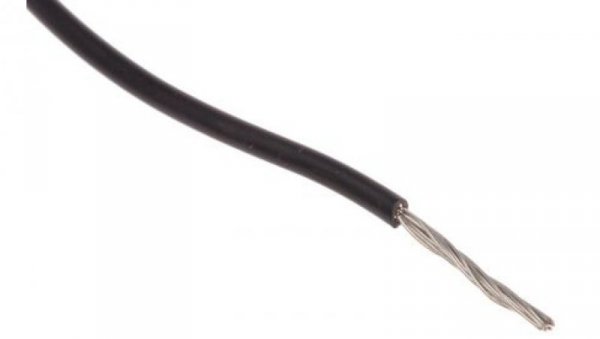 Przewód jednożyłowy linkowy, ZYRAD, 0,52 mm², 16/0,2 mm, 20 AWG, Poliolefina usieciowana, 600 V, Czarny, dł. 100m, RS