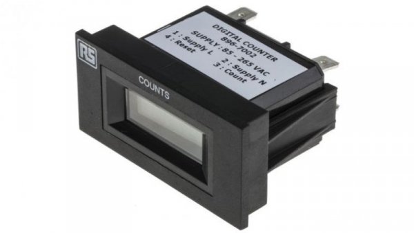 Licznik impulsów LCD 6-cyfrowy 85 → 265 V AC RS PRO