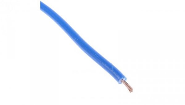 Kabel trzynormowy PCW, dł. 100m 0,75 mm², 14 A, 1 kV, Maks. +105C Ciemnoniebieski Zgodność z trzema normami, RS PRO