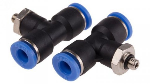 Adapter gwintowany teowy typu gwint – rura, 10 barów