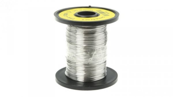 Drut oporowy +1150C Stop niklu i chromu 0.51mm Jednordzeniowy Maksymalnie +1150 C. RS PRO