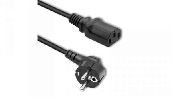 Qoltec Kabel zasilający IEC C13/SCHUKO 3x0.75mm² 1.5m