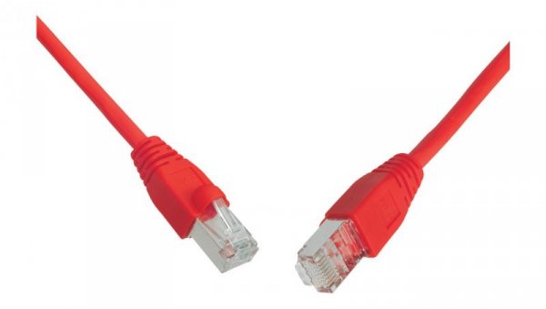 Patchcord CAT6 SFTP PVC 10m czerwony snag-proof C6-315RD-10MB