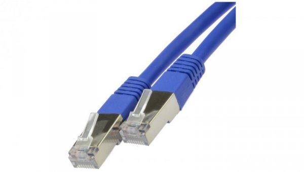 Patchcord FTP kat.5e kabel sieciowy LAN 2x RJ45 linka niebieski 2m NEKU