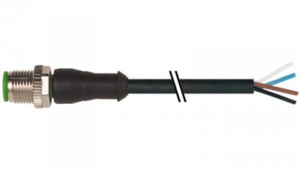 Konektor M12 męski prosty z wolnym końcem przewodów 3m7000-12021-6140300