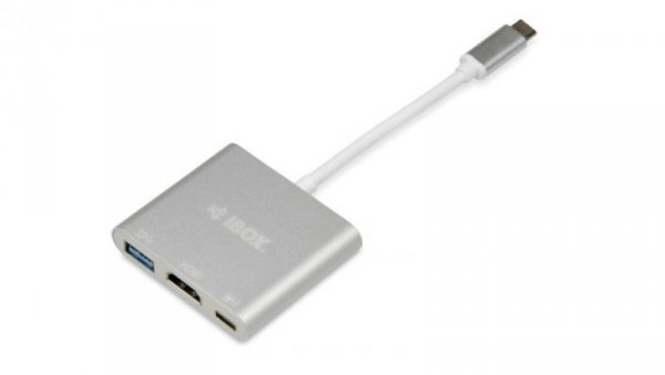 Adapter IBOX IUH3CFT1 (kolor srebrny)