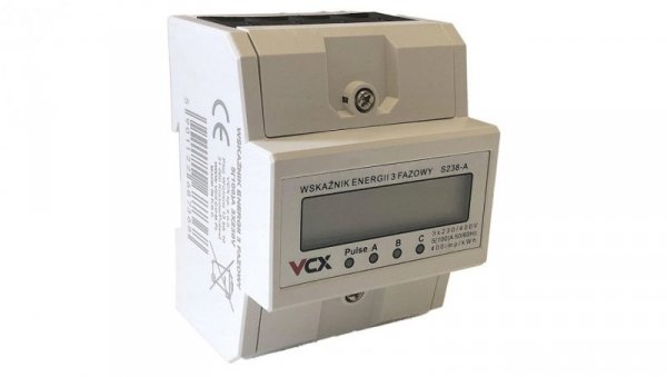 Licznik trójfazowy energii elektrycznej 3-FAZ podlicznik energii prądu 5(100)A