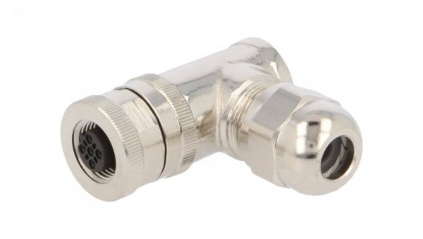 Złącze okrągłe M12 żeńskie kątowe ekranowane 5pin 60V PG7 T4112411051-000
