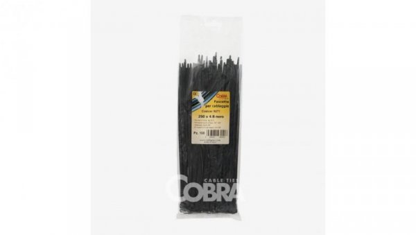 Opaska kablowa 360x3,6 czarna UV COBRA 9171 /100szt./