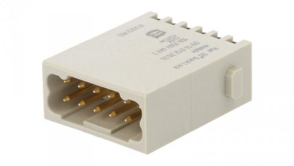 Złącze prostokątne Han męskie 250V 09140122634