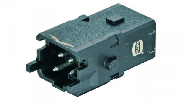 Złącze Han 1A prostokątne męskie 3pin +PE 09100032606