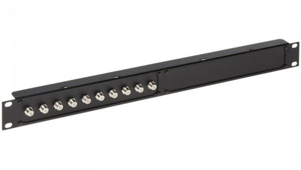 Gniazdo dystrybucyjne 10x Gniazdo F Rack 19 G-10F/R19