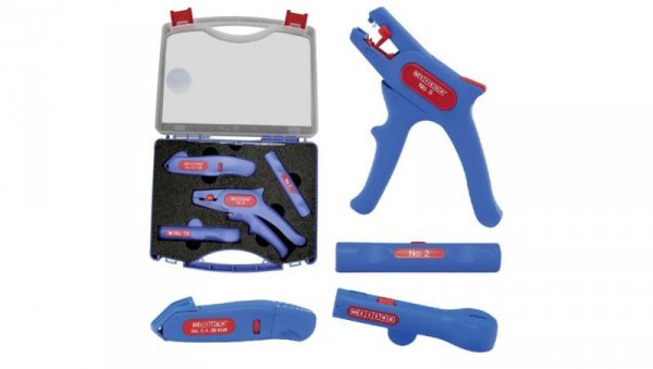 WEICON Profi-Starter Zestaw Ściągacz izolacji 0.2-6mm2 , automatyczny ściągacz izolacji GERMANY 52880001, NÓŻ do kabli