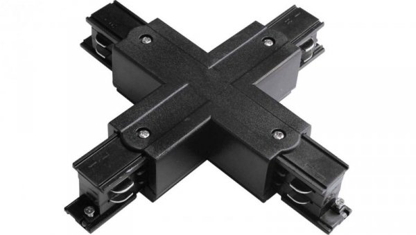Łącznik szynoprzewodu IP20 3-fazowy czarny TRACK X CONNECTOR 4W BLACK GXTR045