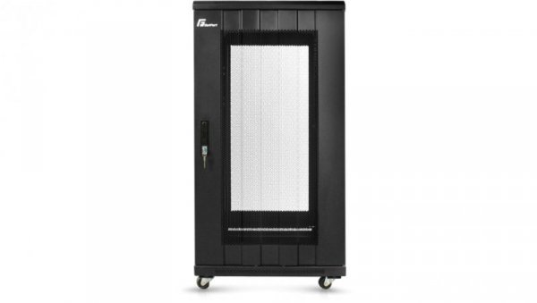 Szafa Rack 19 22U, 600x600, stojąca, perforowana (SGF22-66EH-SPB) GETFORT
