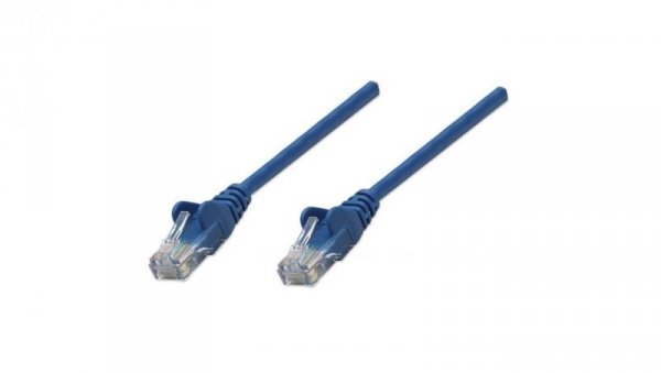 Patch Cord Cat5E UTP 5,0M Niebieski 100 Miedź 319829