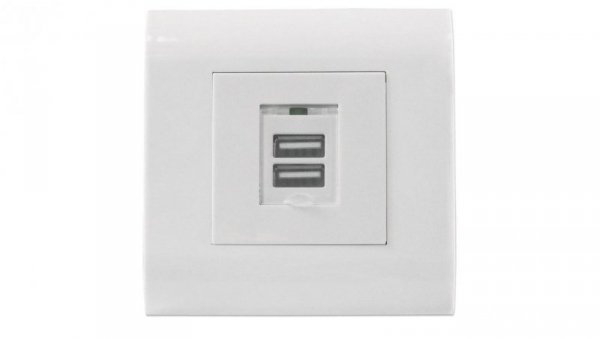 Podtynkowe gniazdko z 2-portami USB typu A