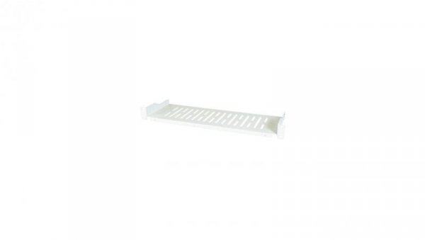 Półka 1U 250mm rack 19, perforowana, szara